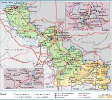Carte du Nord - Carte du département 59