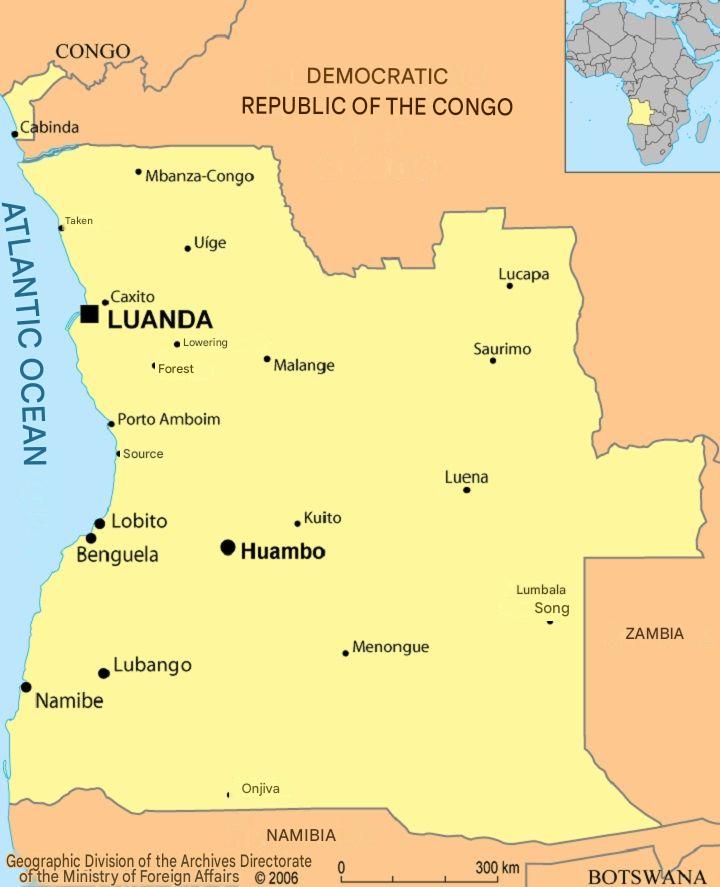 Angola map