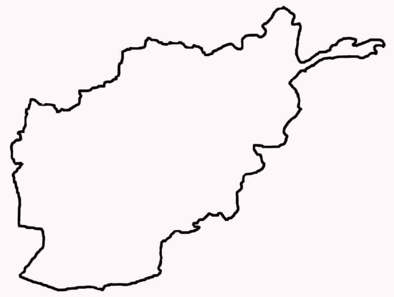 afghanistan-blank blank map afghanistan