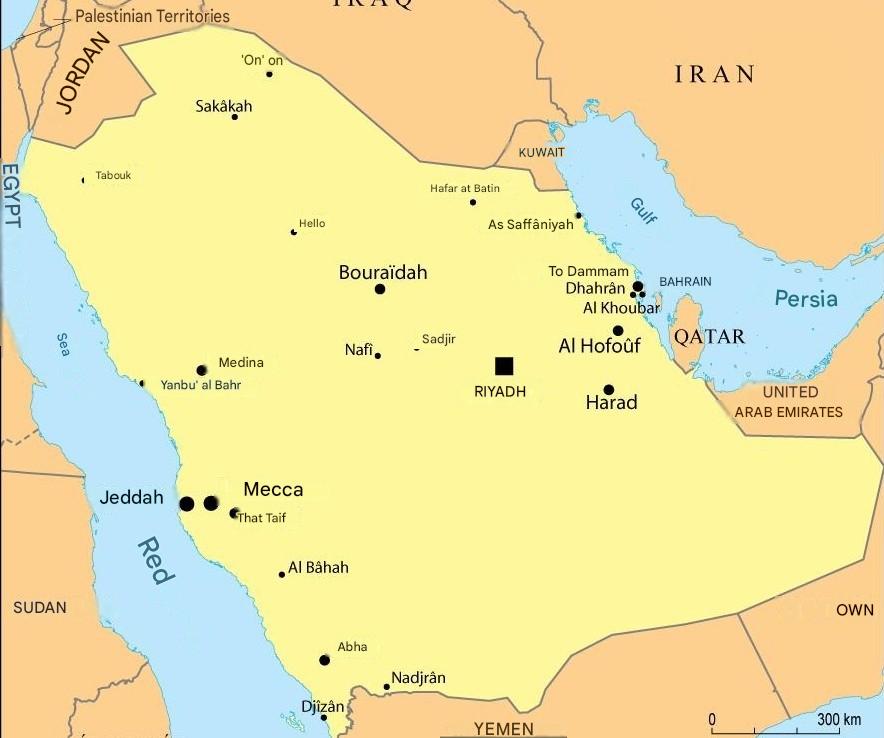 carte-arabie-saoudite
