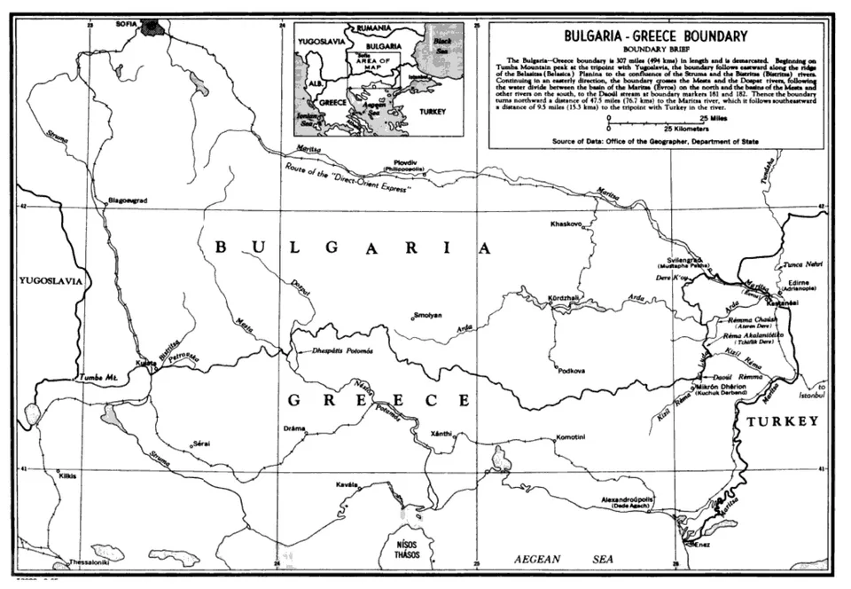 La Grèce carte Europe : frontières avec Albanie, Bulgarie, Macédoine du Nord et Turquie