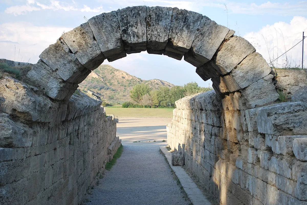 Archaeological site of Olympia, major sanctuary on the map of ancient Greece